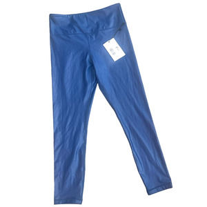 Zyia NWT Blue Metallic Light n tight Hi-Rise 7/8  24" Leggings